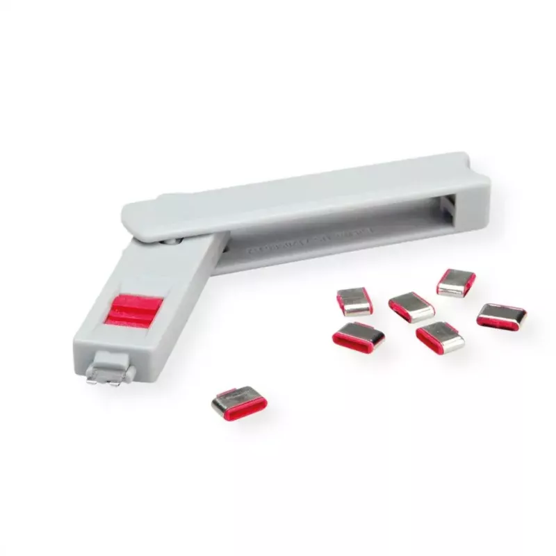 Klucz blokady portu ROLINE 11.02.8333 USB Typu-C Szary 1 szt.