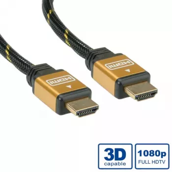 Kabel HDMI ROLINE GOLD High Speed Ethernet M/M 7,5 m