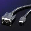 Kabel DVI ROLINE DVI (18+1) - HDMI M/M 10 m