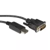 Kabel DisplayPort ROLINE DP-DVI (24+1) LSOH M/M 3m