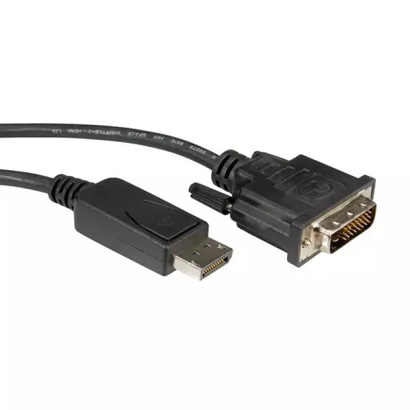 Kabel DisplayPort ROLINE DP-DVI (24+1) LSOH M/M 3m