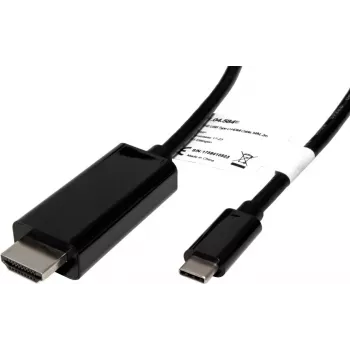 Kabel USB Type-C do HDMI ROLINE 11045843 5m Czarny