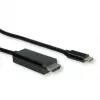 Kabel USB Type-C do HDMI ROLINE 11045843 5m Czarny