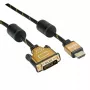 Adapter kabla wideo ROLINE 11.04.5895 10 m HDMI DVI Czarny Złoty