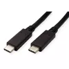 Kabel USB ROLINE zielony 11.44.9056 USB 3.2 Gen 2 1m USB C Czarny