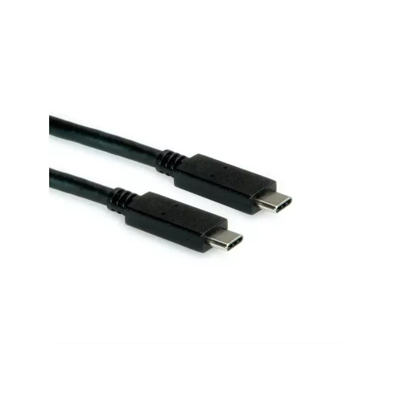 Kabel USB ROLINE zielony 11.44.9056 USB 3.2 Gen 2 1m USB C Czarny