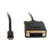 Przejściówka do kabla wideo VALUE 11.99.5831 1m USB C DVI Czarny