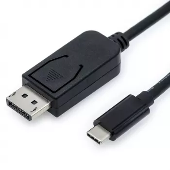 Adapter kabla wideo VALUE 11.99.5846 2m DisplayPort USB Typu-C Czarny