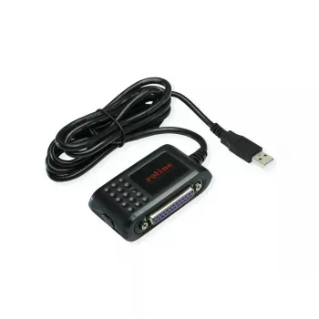 ROLINE 12.02.1017 adapter kablowy USB A RS-232 + DB25 czarny 1,8 m