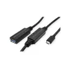ROLINE Kabel USB 12.04.1066 USB 3.2 Gen 1 10 m USB C USB A Czarny