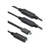 ROLINE USB kabel 12.04.1068 USB 3.2 Gen 1 20 m USB C USB A Czarny