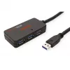 ROLINE USB 3.2 Gen 1 Hub 4 Porty z Repeaterem czarny 10 m