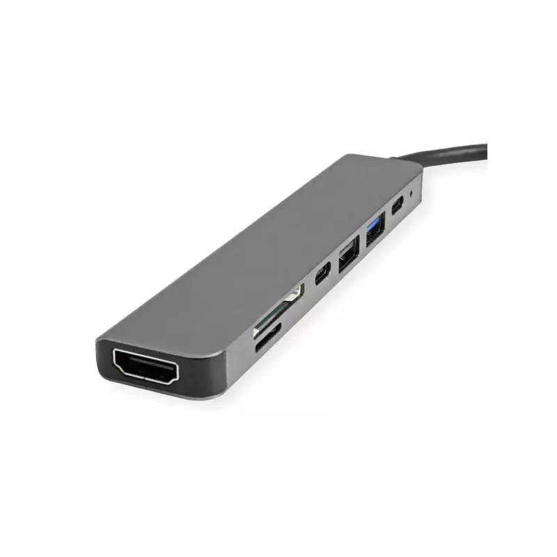 Stacja dokująca do laptopa VALUE 12.99.1136 Przewodowa USB 3.2 Gen 2 Type-C Czarno-szara
