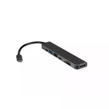 Stacja dokująca do laptopa VALUE 12.99.1136 Przewodowa USB 3.2 Gen 2 Type-C Czarno-szara
