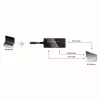 Adapter kabla wideo VALUE 12.99.3154 Mini DisplayPort HDMI VGA 0,1 m Czarny