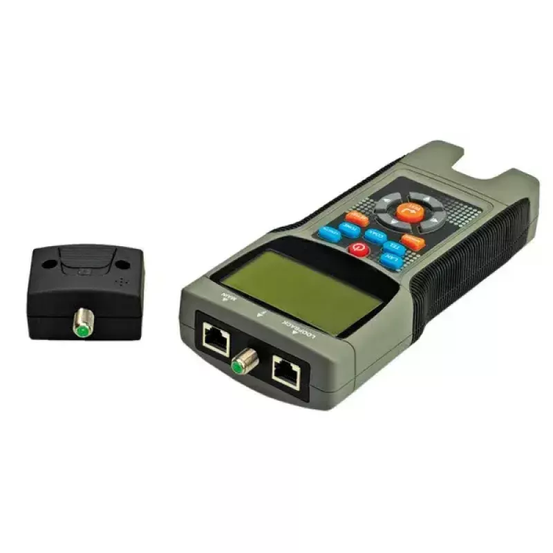 Tester okablowania VALUE LAN kabel Multifunction Tester model 13.99.3002 — wielofunkcyjny tester okablowania LAN, sprawdza ciągłość połączeń i mapowanie par