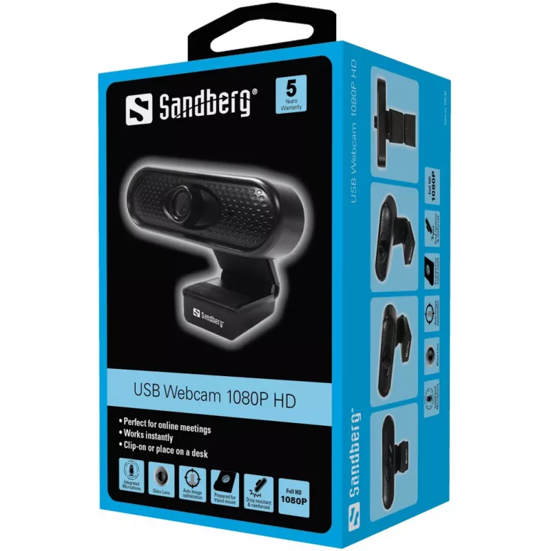 Kamera internetowa Sandberg USB Webcam 1080P HD