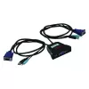 Przełącznik KVM ROLINE Star 1 użytkownik 2 komputery Audio USB