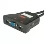 Przełącznik KVM ROLINE Star 1 użytkownik 2 komputery Audio USB