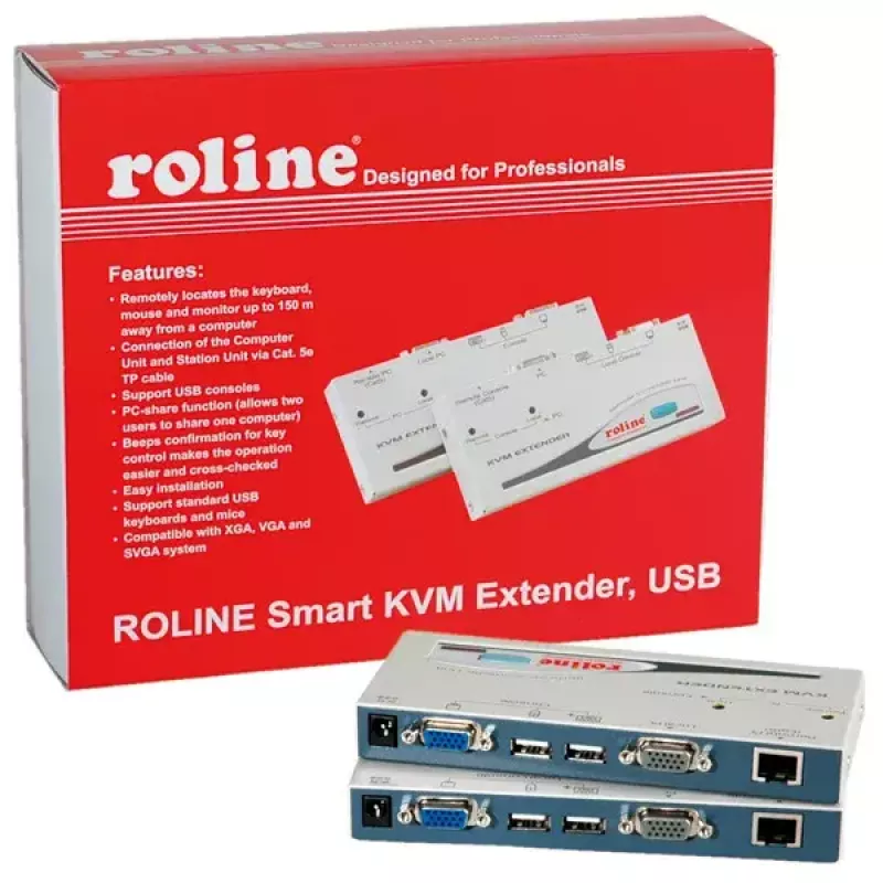 Przedłużacz KVM ROLINE Smart USB 14.01.3249
