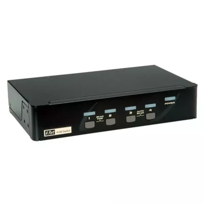 Przełącznik KVM ROLINE 1 użytkownik 4 komputery DisplayPort z hubem USB