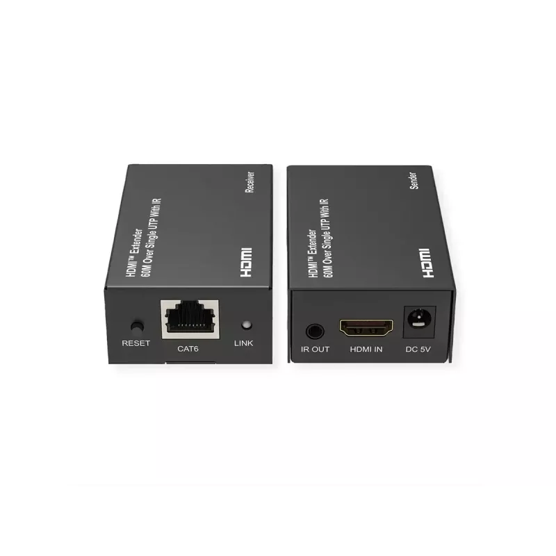 Przedłużacz AV (nadajnik i odbiornik) VALUE 14.99.3569 — Cat6, do 1920×1200, 5V/1A