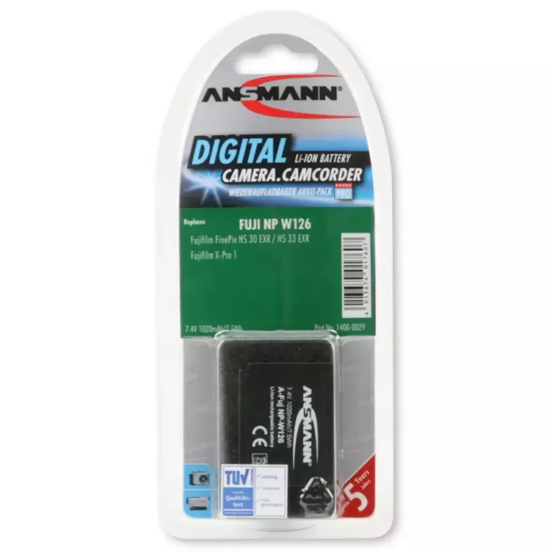 Bateria Ansmann A-FUJ NP-W 126 litowo-jonowa 1020 mAh