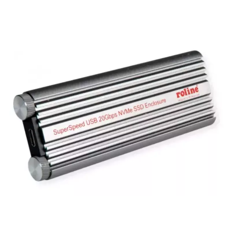 Obudowa SSD ROLINE 16.01.4147 M.2 Aluminium Czarna 20 Gbit/s