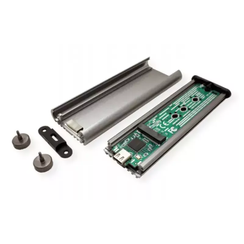 Obudowa SSD ROLINE 16.01.4147 M.2 Aluminium Czarna 20 Gbit/s