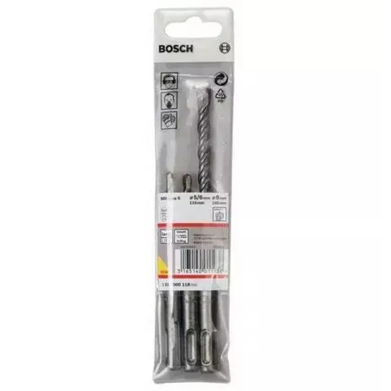 Zestaw wierteł Bosch 1 617 000 118 3 szt. SDS Plus 5,0 mm 6,0 mm 8,0 mm
