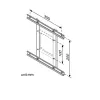 Adapter VESA ROLINE 100x100-100x200/200x200 regulowany srebrny