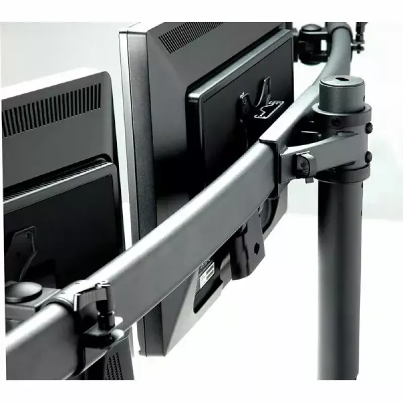 VALUE Triple LCD Arm Desk Clamp Czarny — uchwyt do 3 monitorów, regulowany