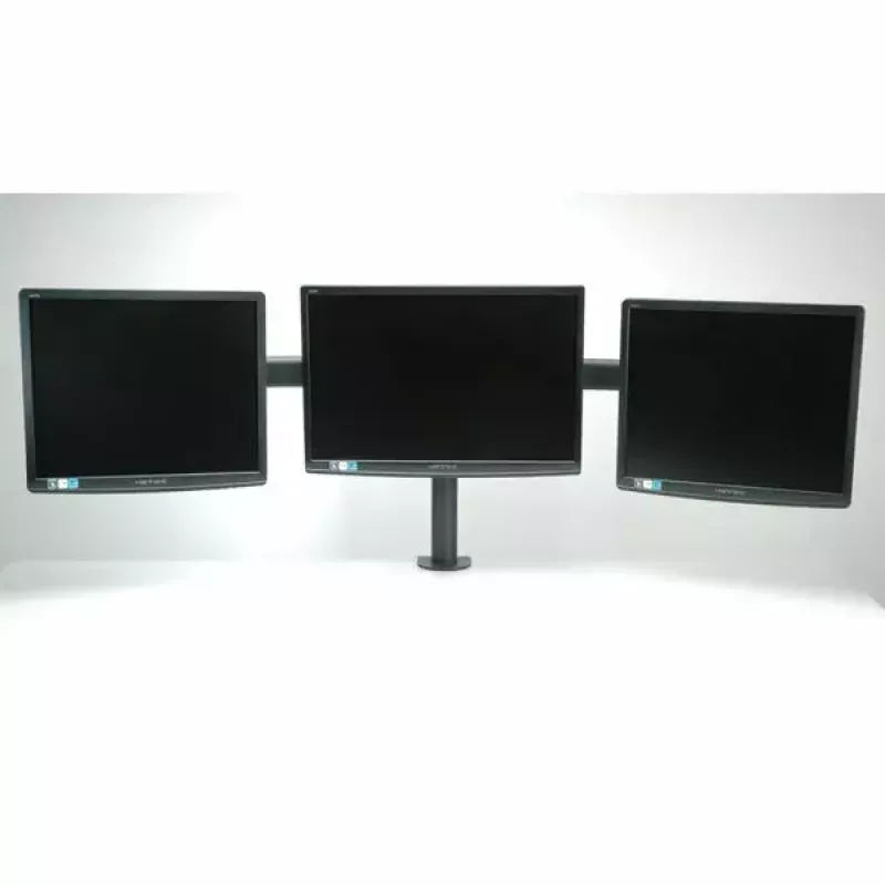 VALUE Triple LCD Arm Desk Clamp Czarny — uchwyt do 3 monitorów, regulowany