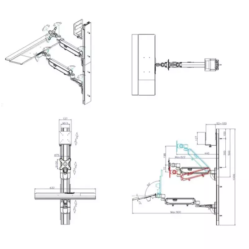 Stanowisko robocze naścienne VALUE Pneumatic