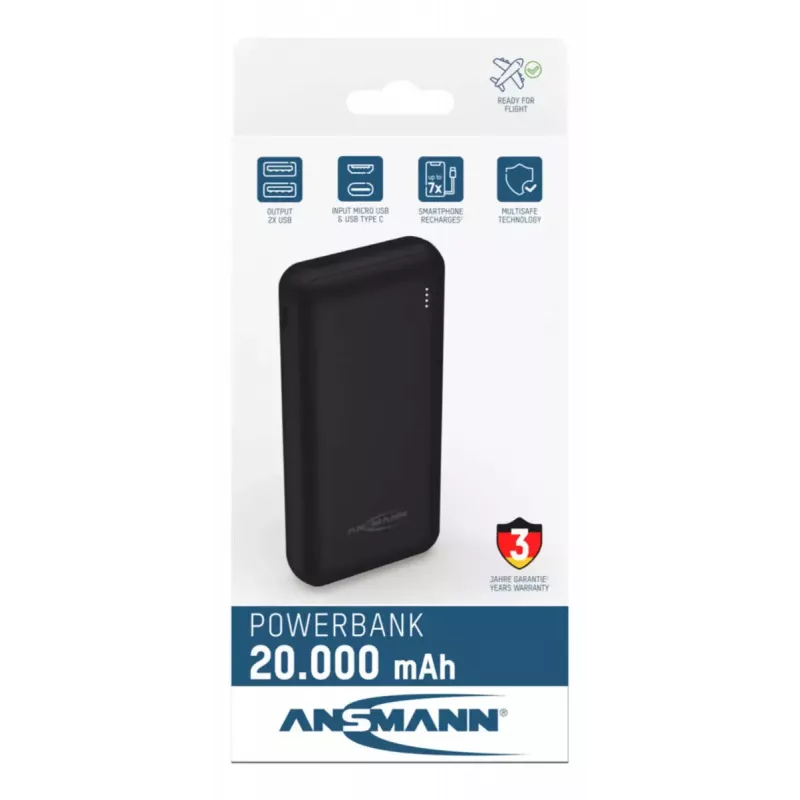Przenośna bateria Ansmann PB212 20000 mAh