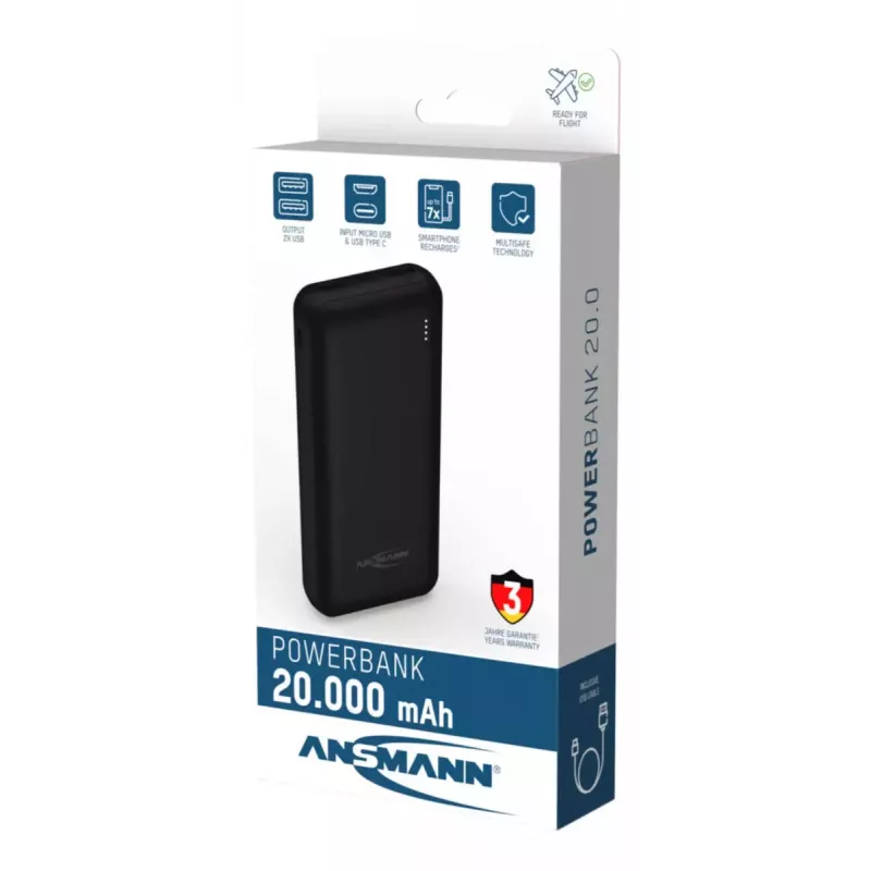 Przenośna bateria Ansmann PB212 20000 mAh