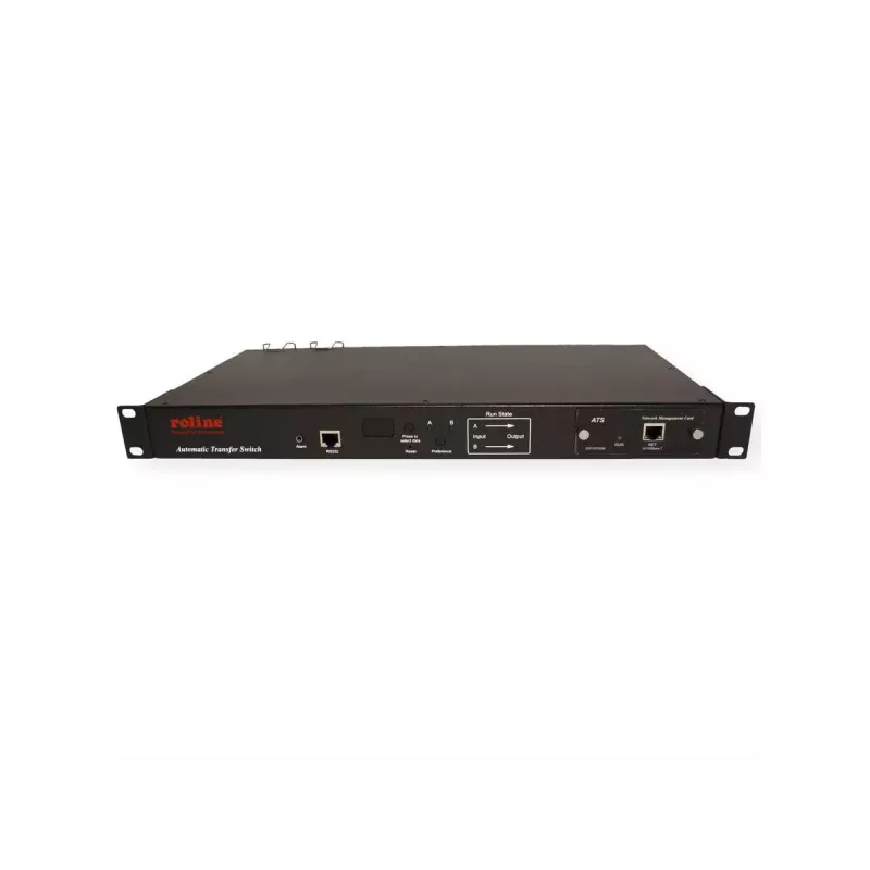 ROLINE 19.07.3415 Automatyczny przełącznik ATS 220-240V 50Hz 1U do montażu w szafie rack