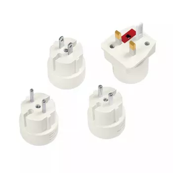 Adapter wtyczki zasilania LogiLink PA0186 Biały