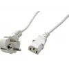 Kabel zasilający VALUE 19.99.1016 Biały 0,6 m CEE7/7 IEC 320