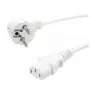 Kabel zasilający VALUE 19.99.1016 Biały 0,6 m CEE7/7 IEC 320
