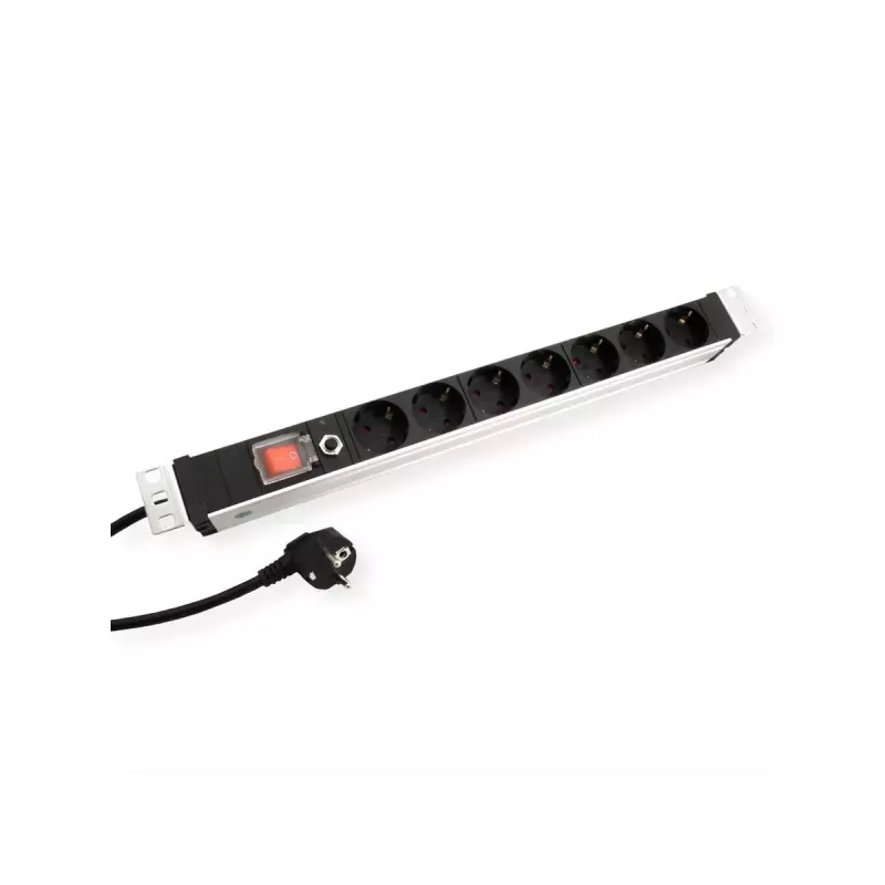 Power Distribution Unit PDU VALUE 19.99.1637 7 gniazd AC 1U Aluminium Czarny