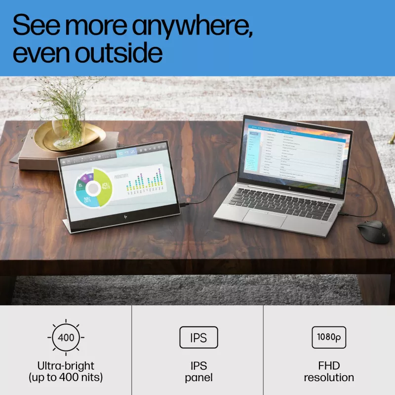 Monitor HP E-Series E14 G4 14 cal Full HD LCD 1920x1080