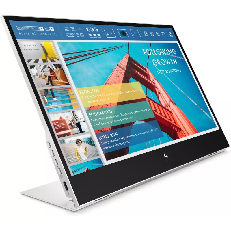 Monitor komputerowy HP E-Series E14 G4 35,6 cm (14 cali) 1920 x 1080 pikseli Full HD LED Biały