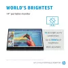 Monitor komputerowy HP E-Series E14 G4 35,6 cm (14 cali) 1920 x 1080 pikseli Full HD LED Biały