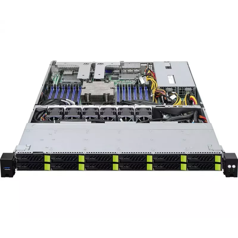 Obudowa komputerowa ASRock 1U12E-GENOA/2L2T Rack (1U) Szary