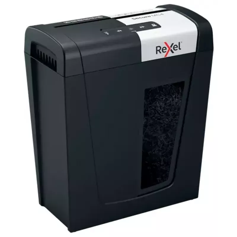 Niszczarka Rexel Secure MC4 cięcie mikro 60 dB Czarny, Srebrny