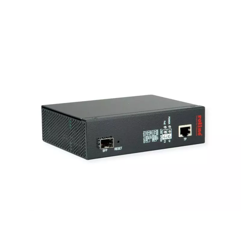 Konwerter mediów sieciowych ROLINE 21.13.1135 1000 Mbit/s wielomodowy czarny