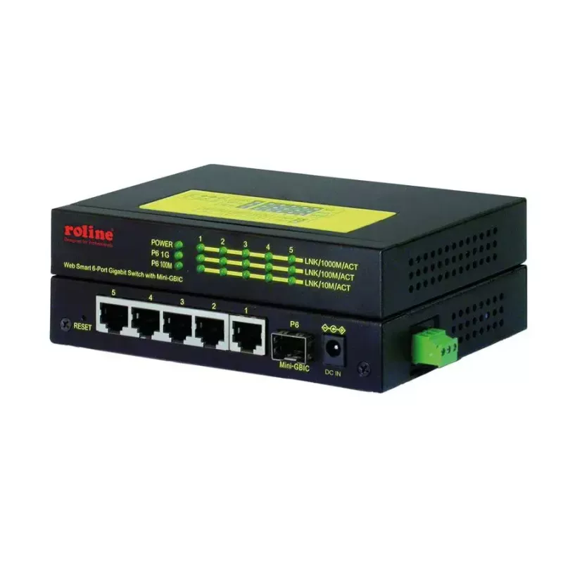 Przełącznik sieciowy ROLINE 21.13.1162 Gigabit Ethernet 5 portów PoE