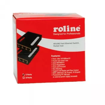 Przełącznik Fast Ethernet ROLINE 21.14.3133 Pocket 5 Portów