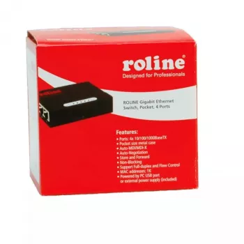 Gigabit Ethernet Switch ROLINE Pocket 4 Porty
